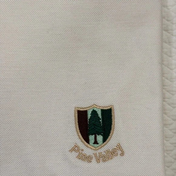 NWT Martin 100% golf shirt with Pine Valley logo, white, XL - Picture 2 of 5
